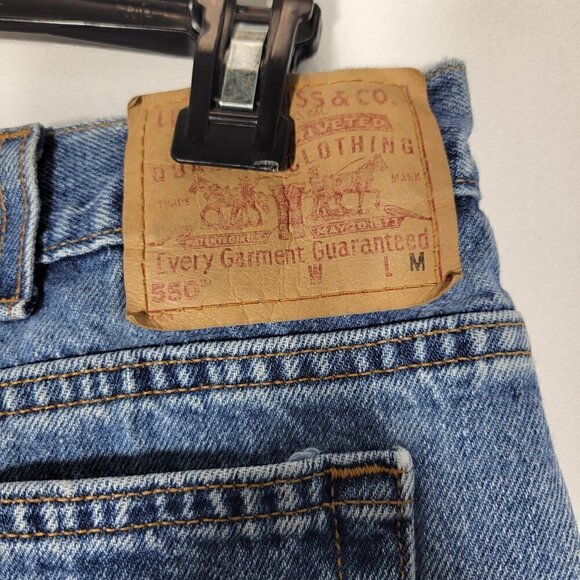 LEVI'S 550 Women's 22 (40x30) Relaxed Fit Tapered Leg Jeans USA Made vintage - Picture 8 of 16
